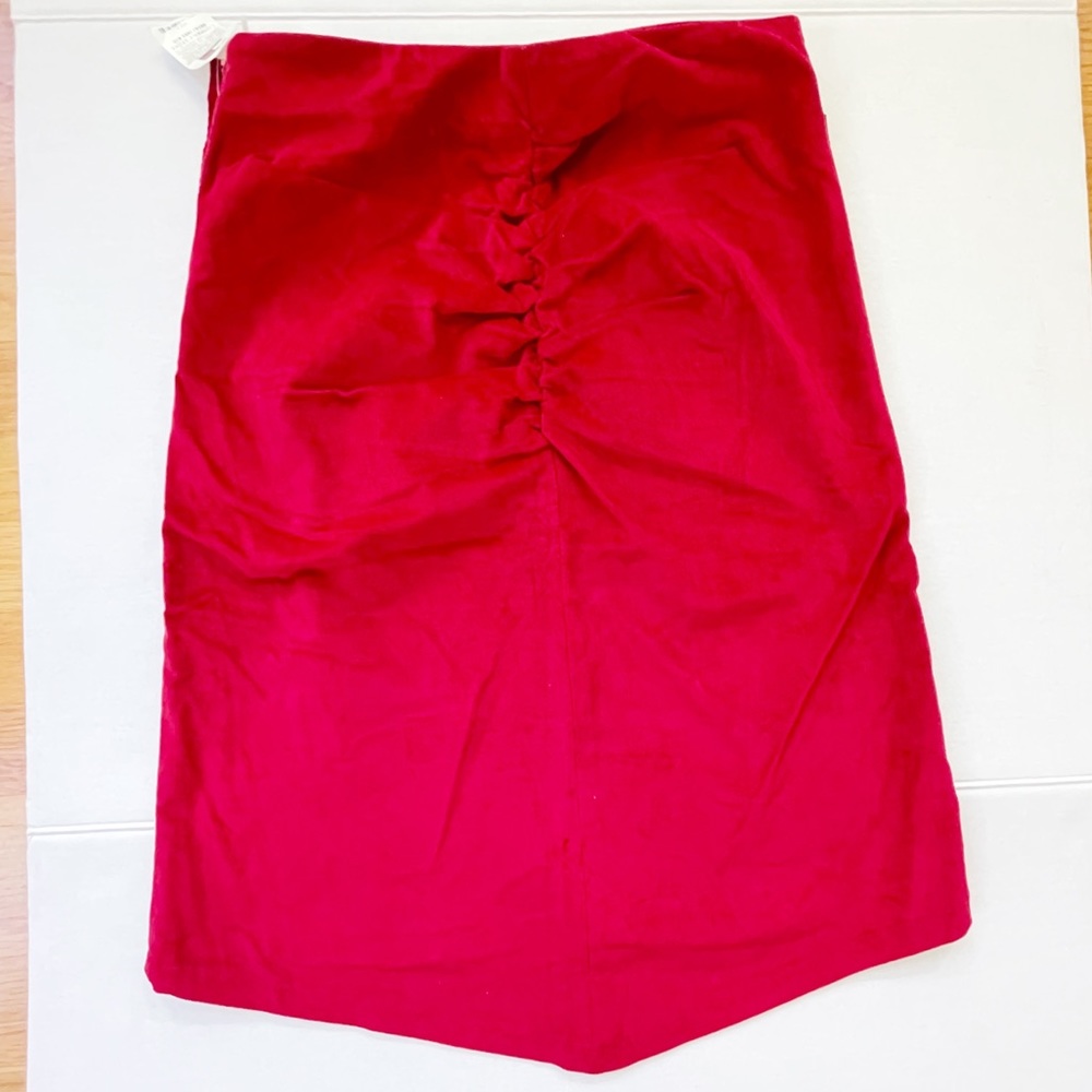 🆕Tommy Hilfiger Red Velvet Skirt Size 5